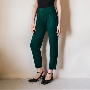 Vintage 80s Forest Green Lounge Trousers
